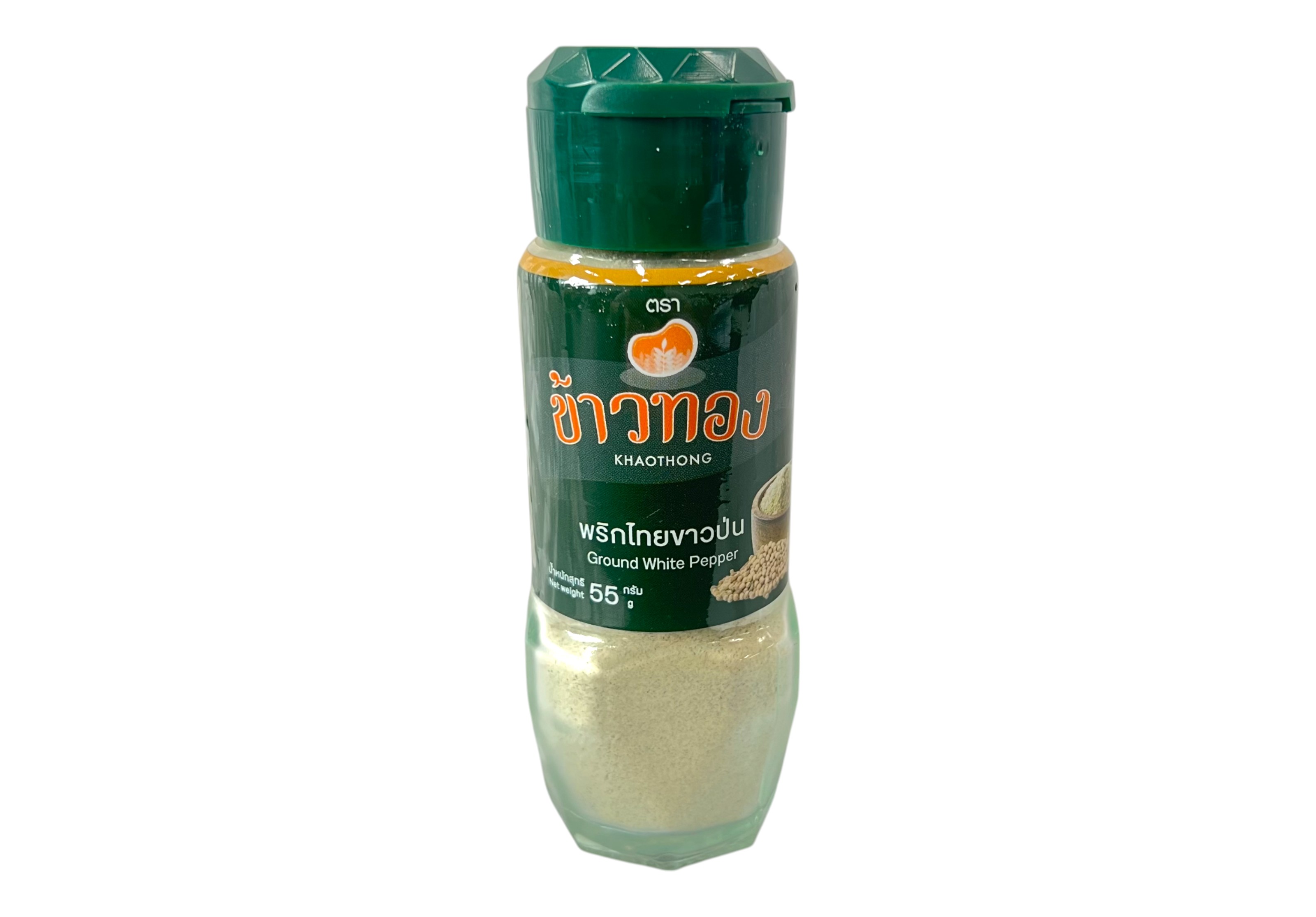 พริกไทยขาวป่น ตราข้าวทอง 55กรัม