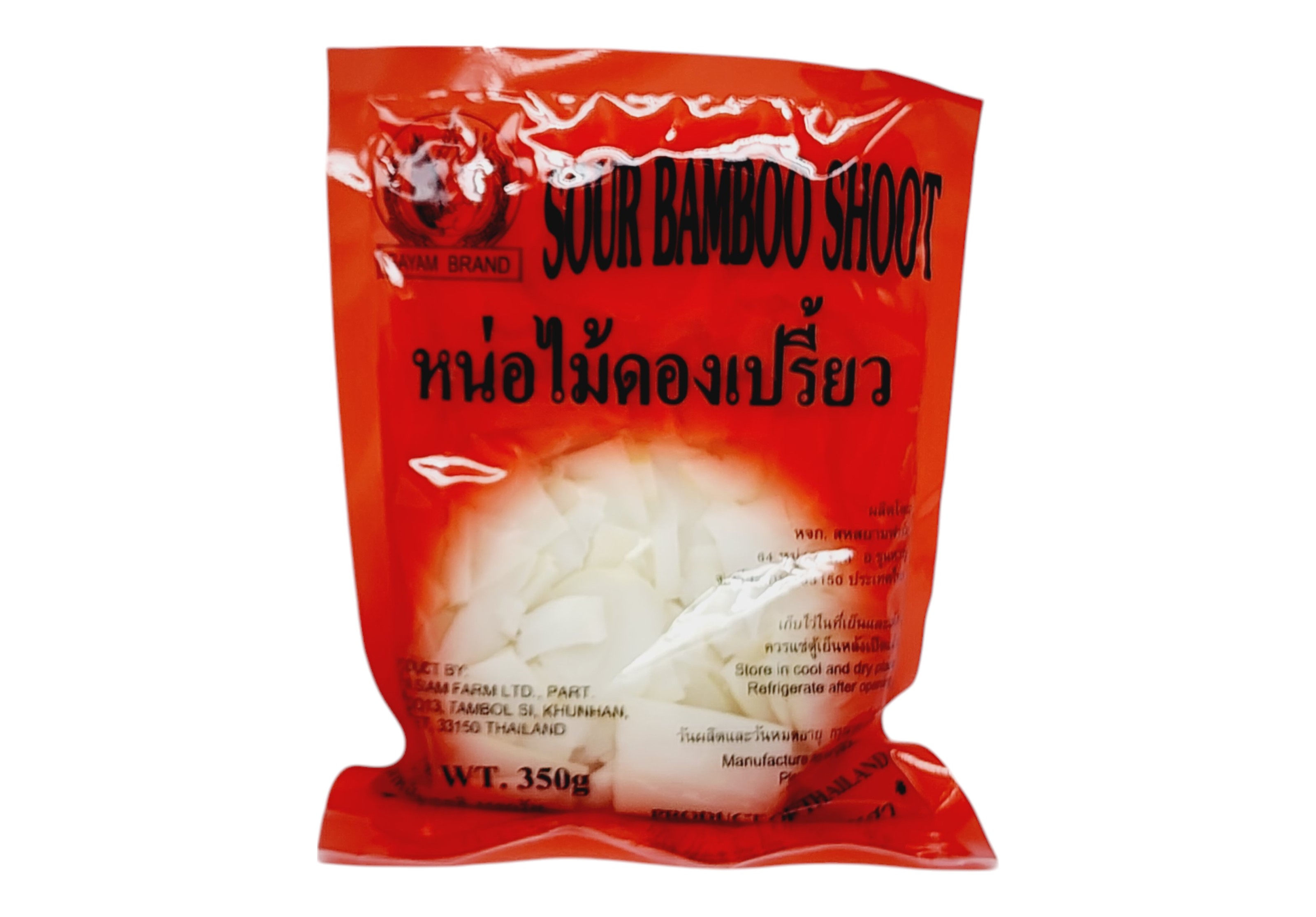 หน่อไม้ดองแผ่น(ถุงแดง) 350g