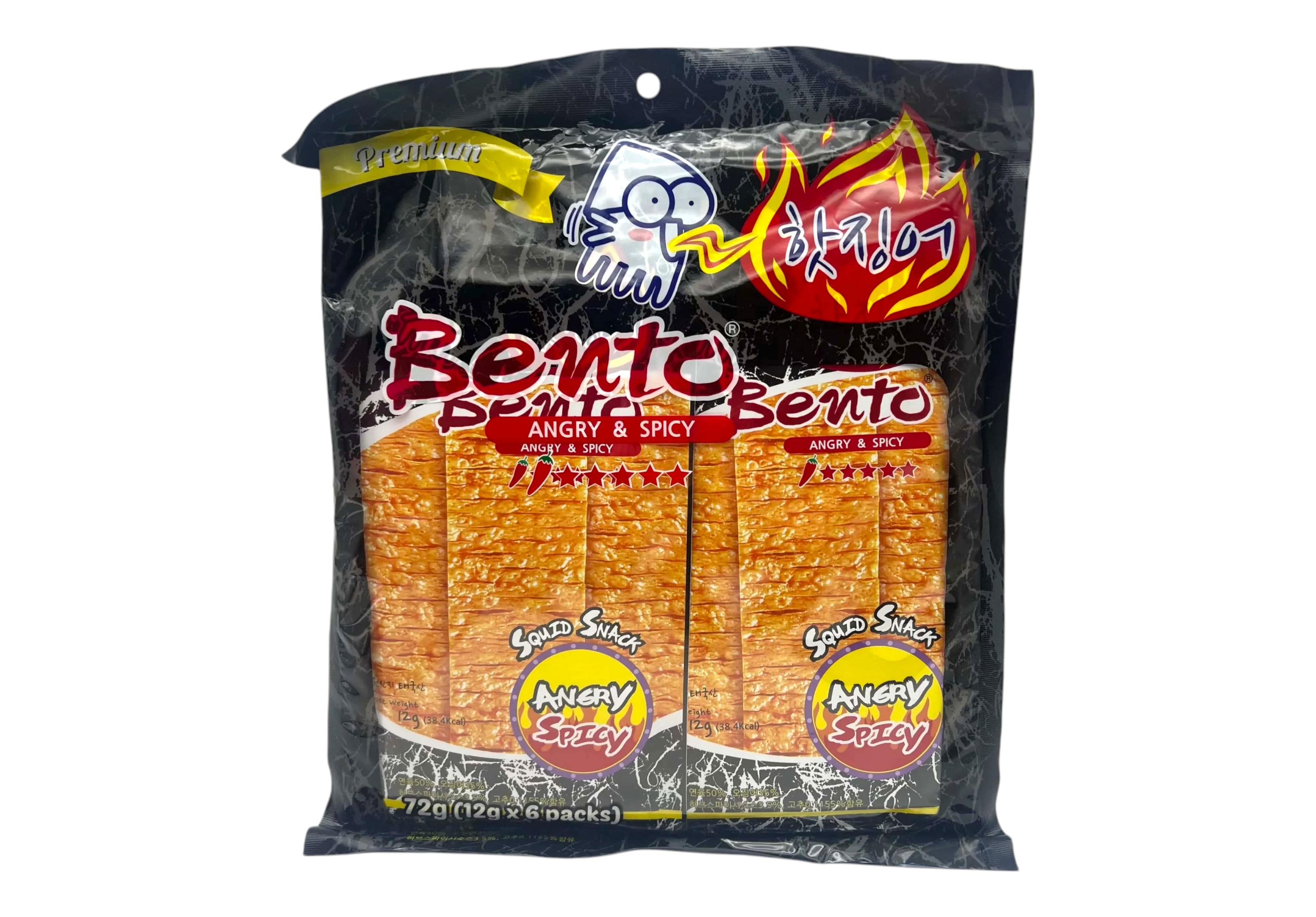 หมึกกรอกทรงเครื่อง รสเผ็ดร้อนจัดจ้าน 12g x 6pack