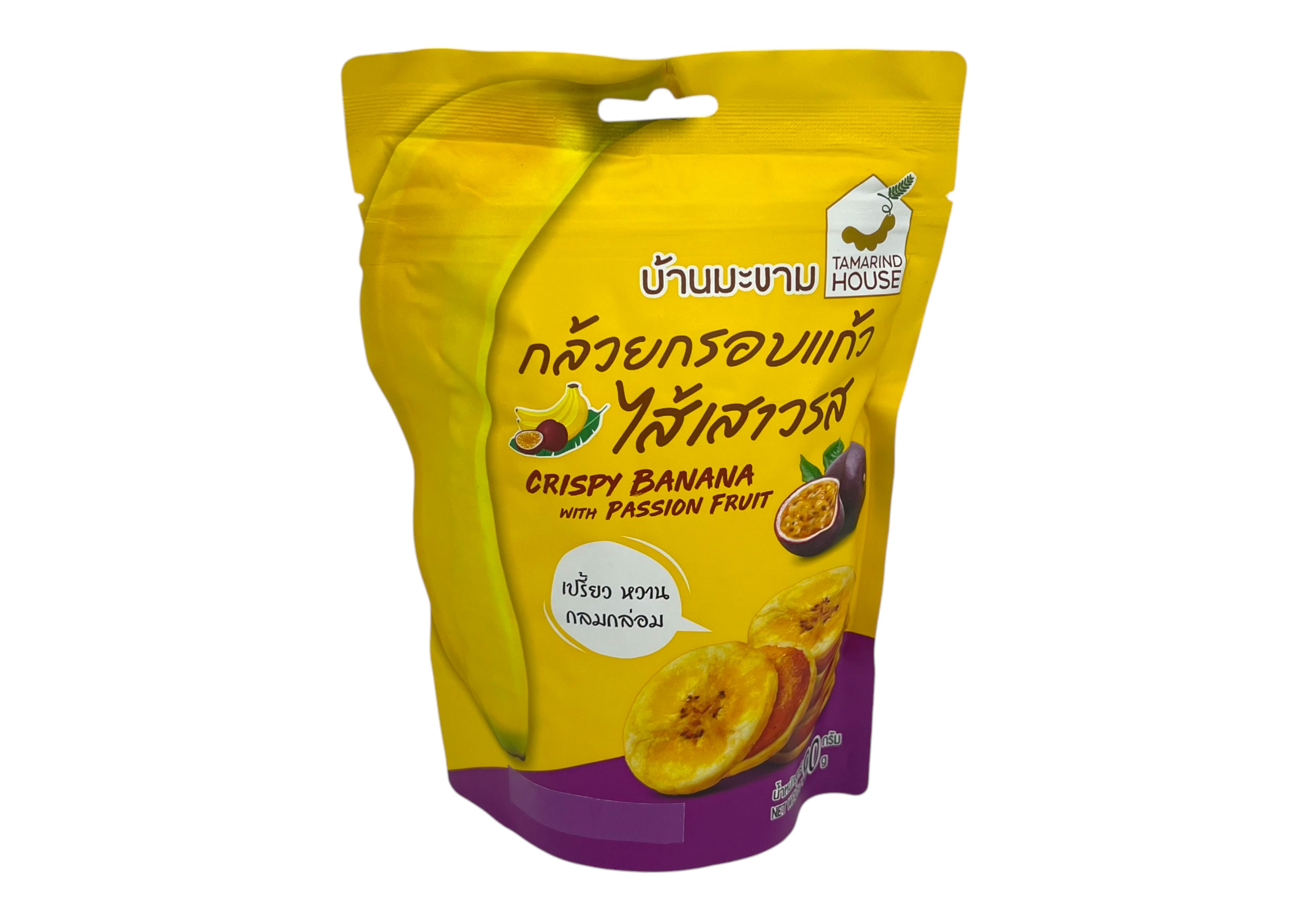 กล้วยกรอบแก้วไส้เสาวรส 90g