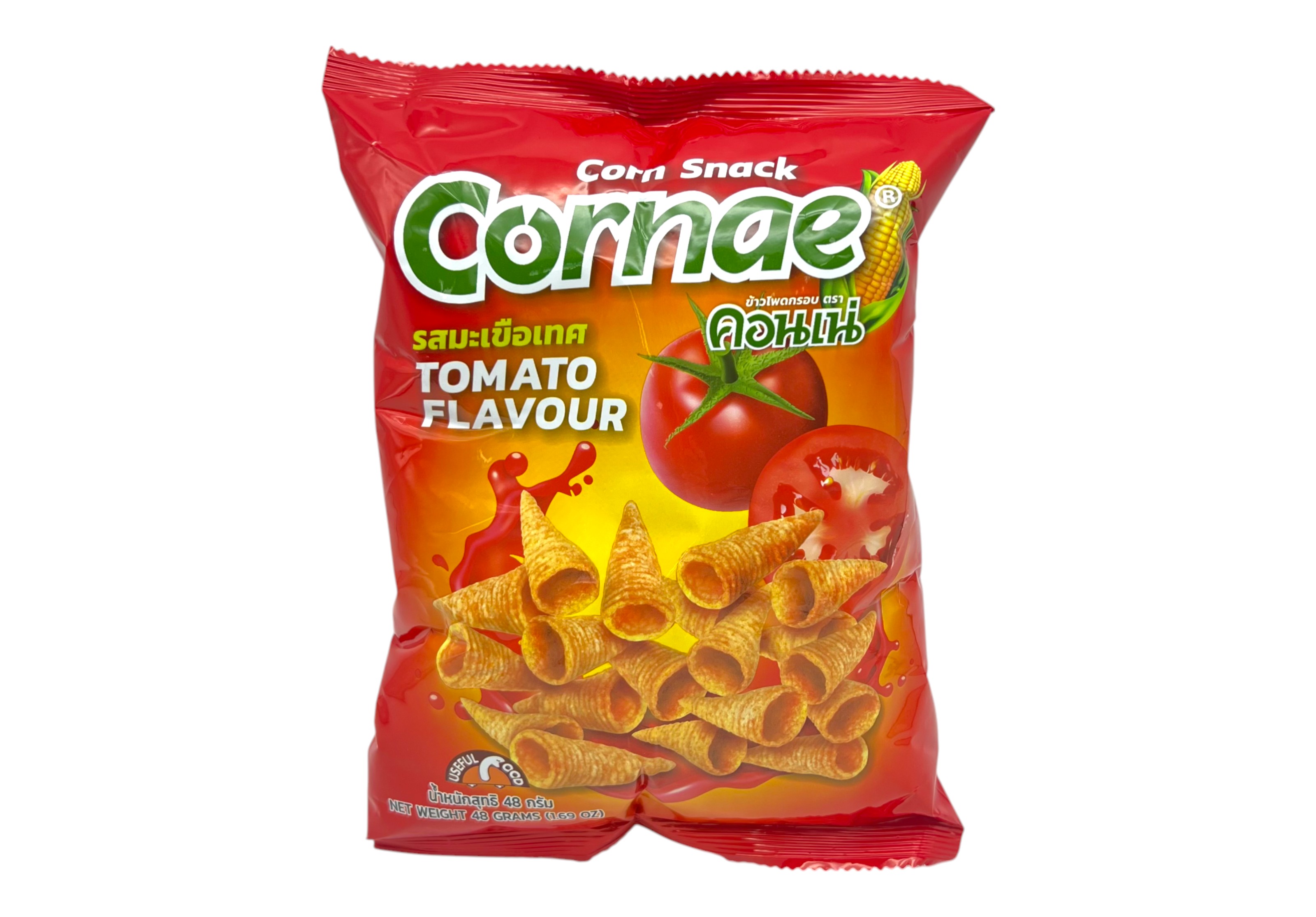 ข้าวโพดอบกรอบ คอนเน่ รสมะเขือเทศ 48g