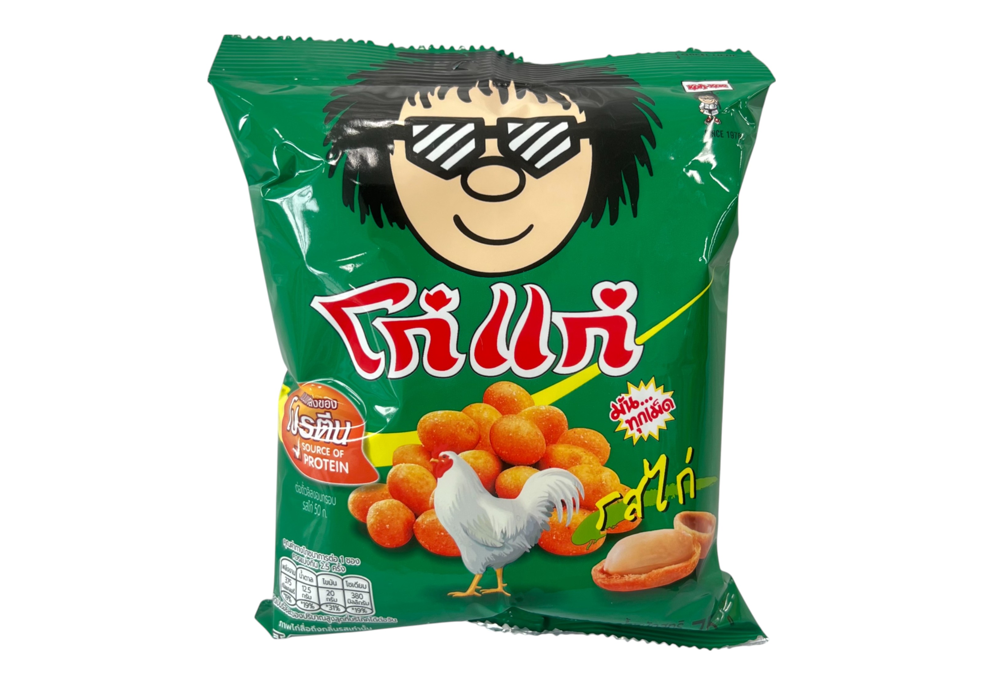 โก๋แก่ถั่วลิสงอบกรอบ รสไก่ 75กรัม
