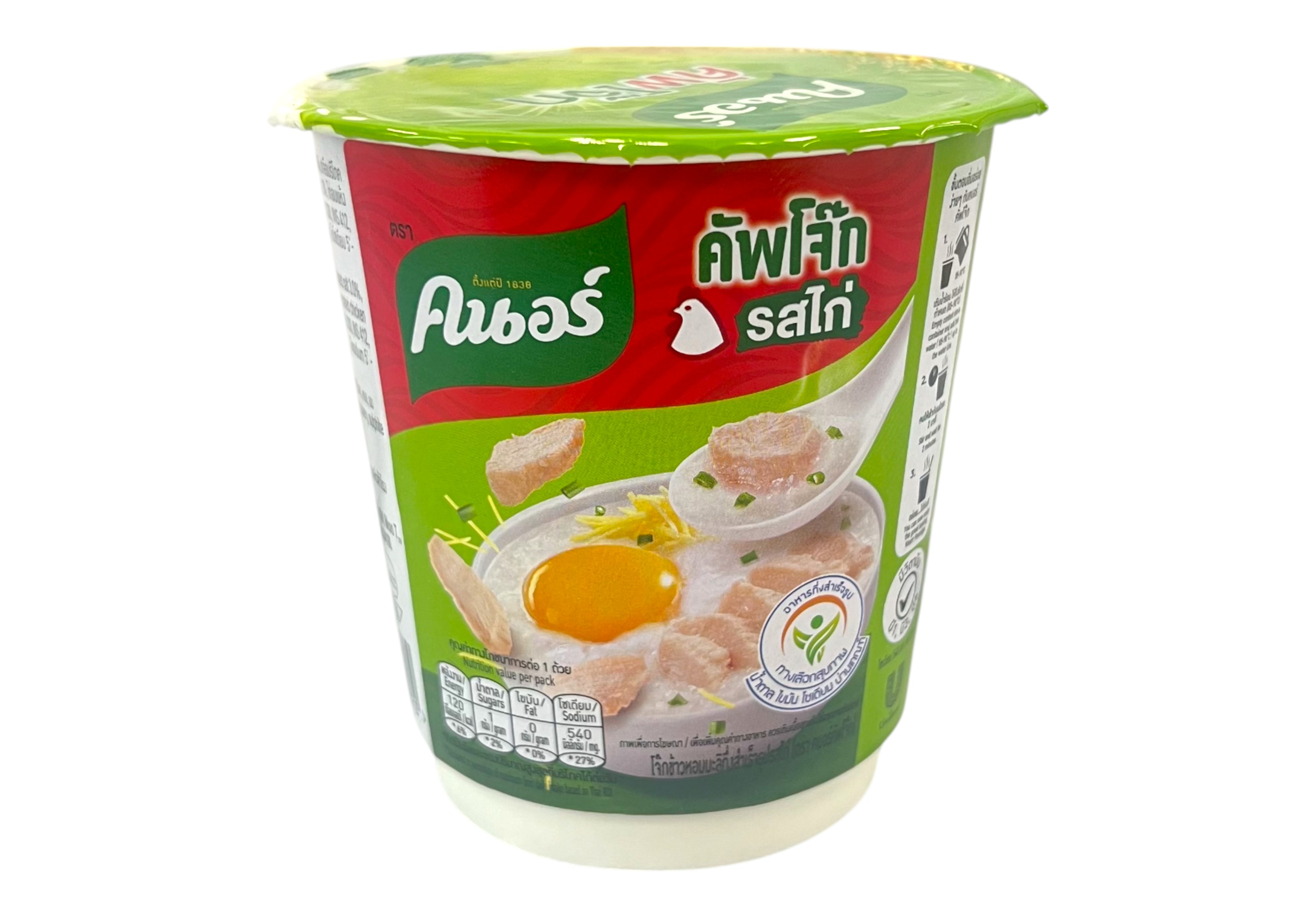 คนอร์ คัพโจ๊ก รสไก่ 32กรัม