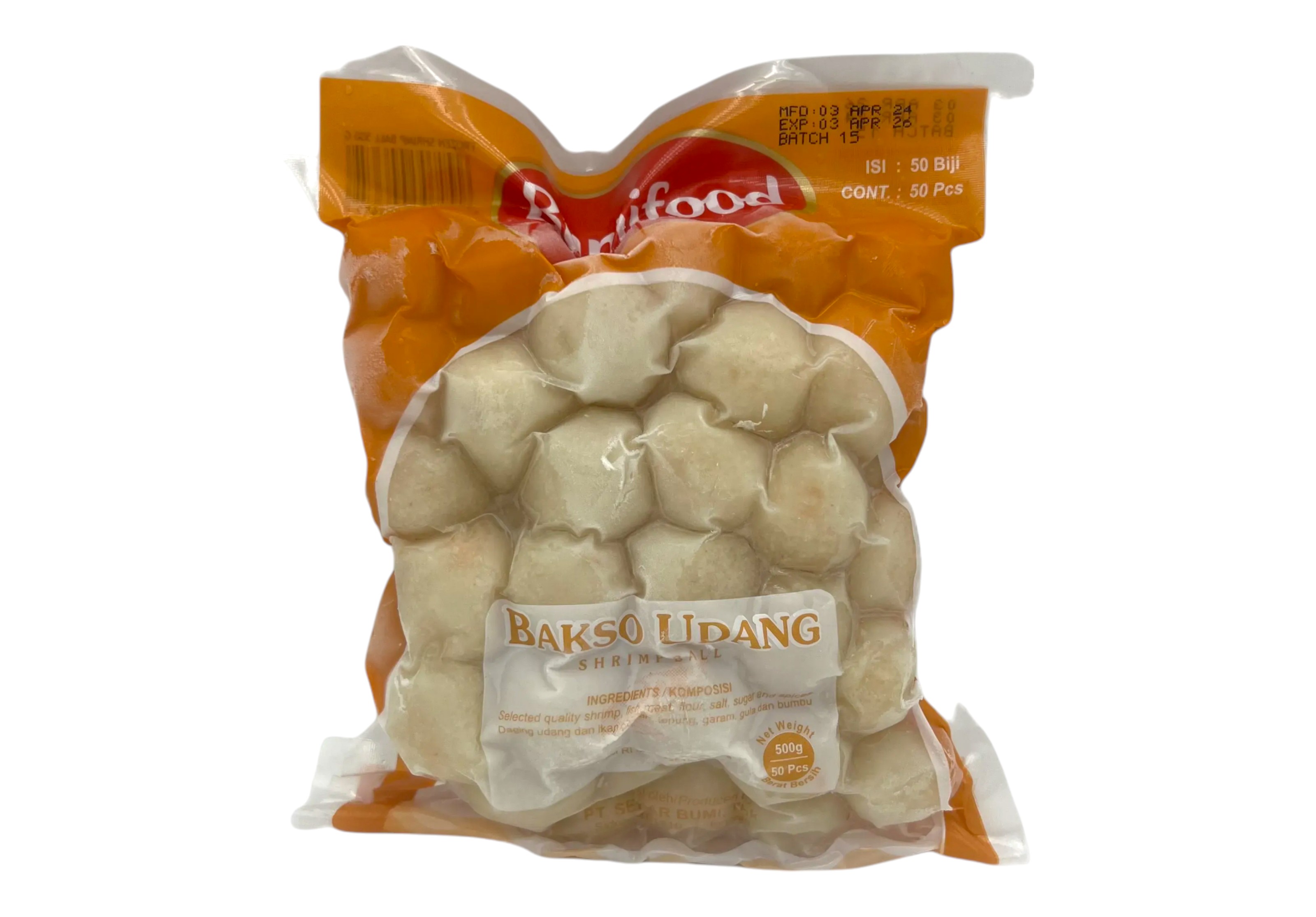 ลูกชิ้นปลา (ห่อสีส้ม) 500กรัม